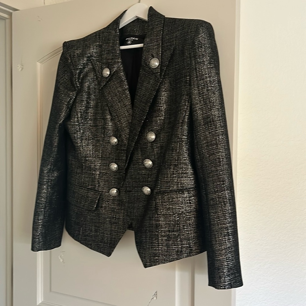 Balmain blazer with silver buttons. Perfect for the holidays! Worn only once.